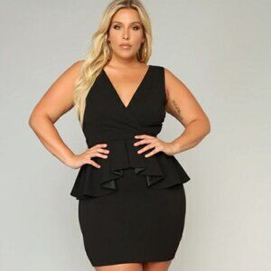 Fashion Nova Peplum Dress